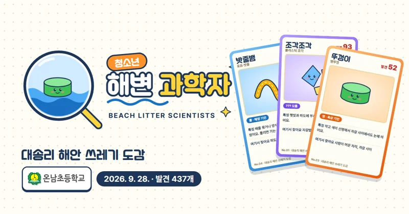 Beach Scientists for Youth at Onnam Elementary, Daesong-ri coast